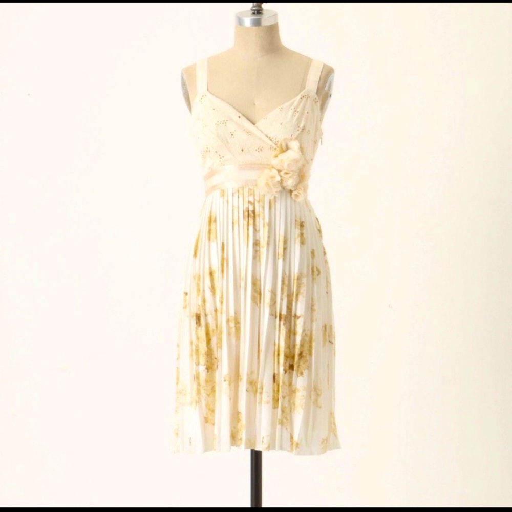 NWT Anthropologie Deletta Summer Floral Dress MEDIUM